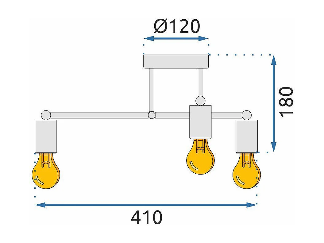 Lampe Suspendue Toolight 392200 Rose Gold