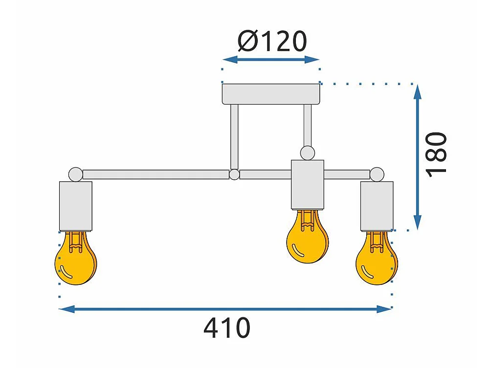 Hanglamp Toolight 392200 Rose Gold