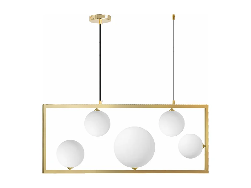 Candeeiro Suspenso Toolight App1020-5Cp Gold