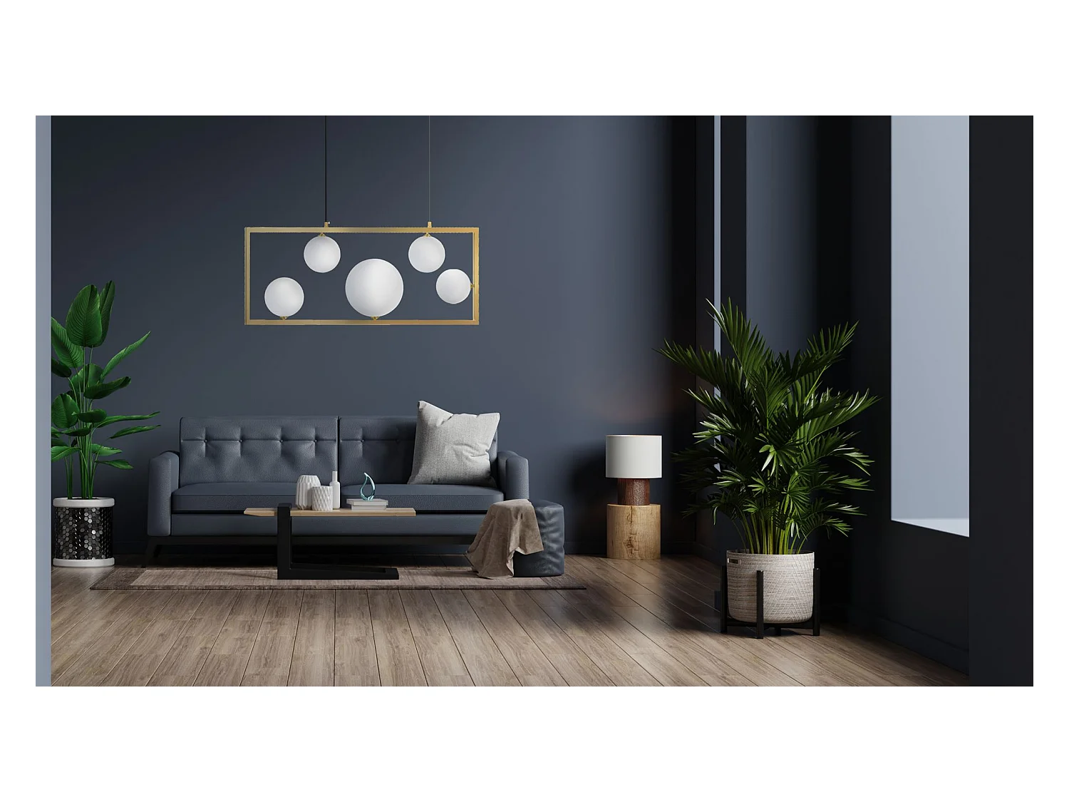 Lampe Suspendue Toolight App1020-5Cp Gold