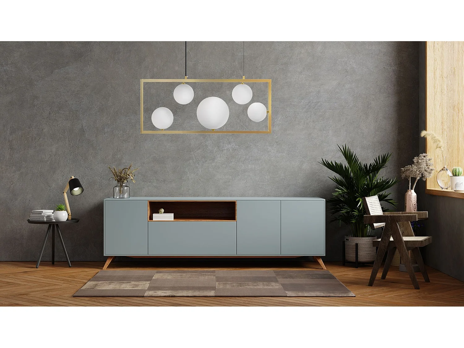 Lampe Suspendue Toolight App1020-5Cp Gold