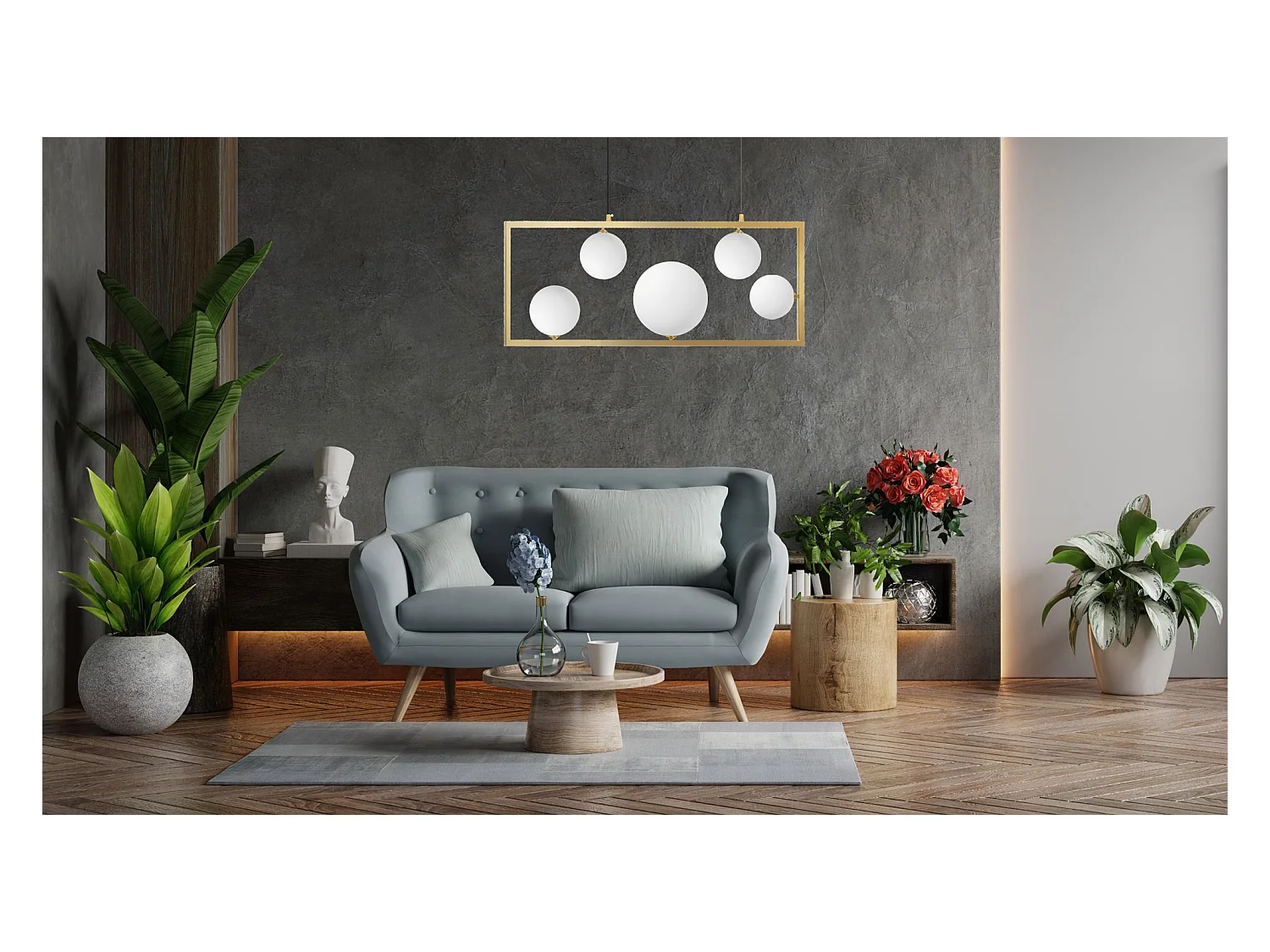 Lampada Toolight App1020-5Cp Gold