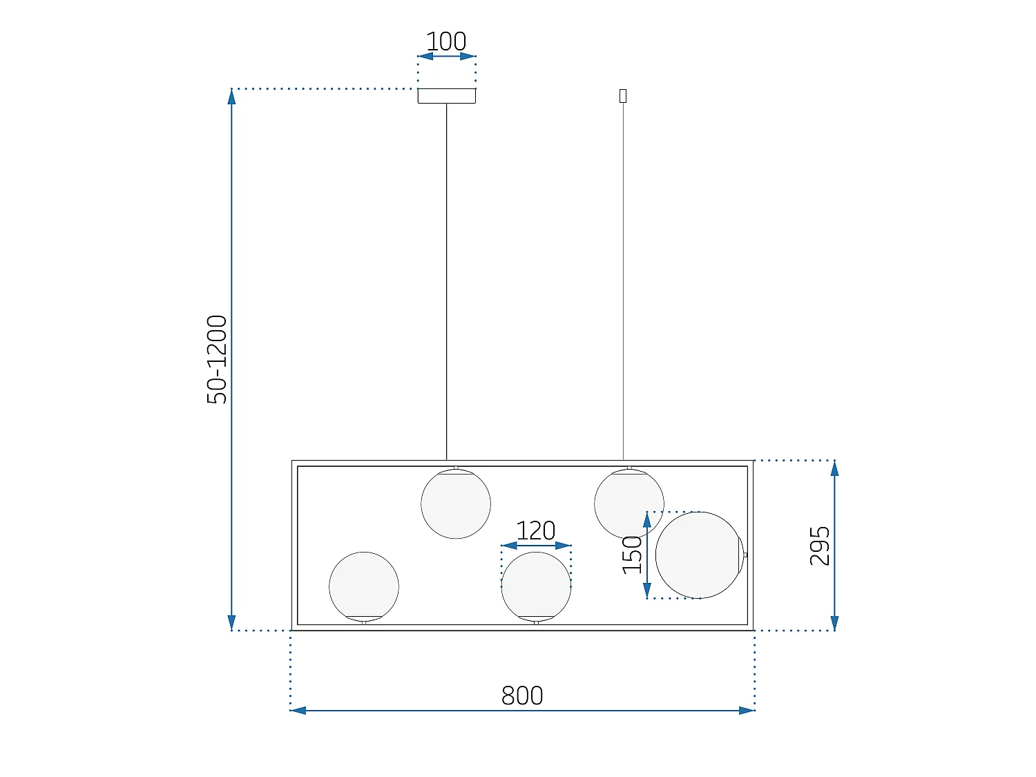 Ceiling Lamp Chandelier Toolight App1020-5Cp Gold