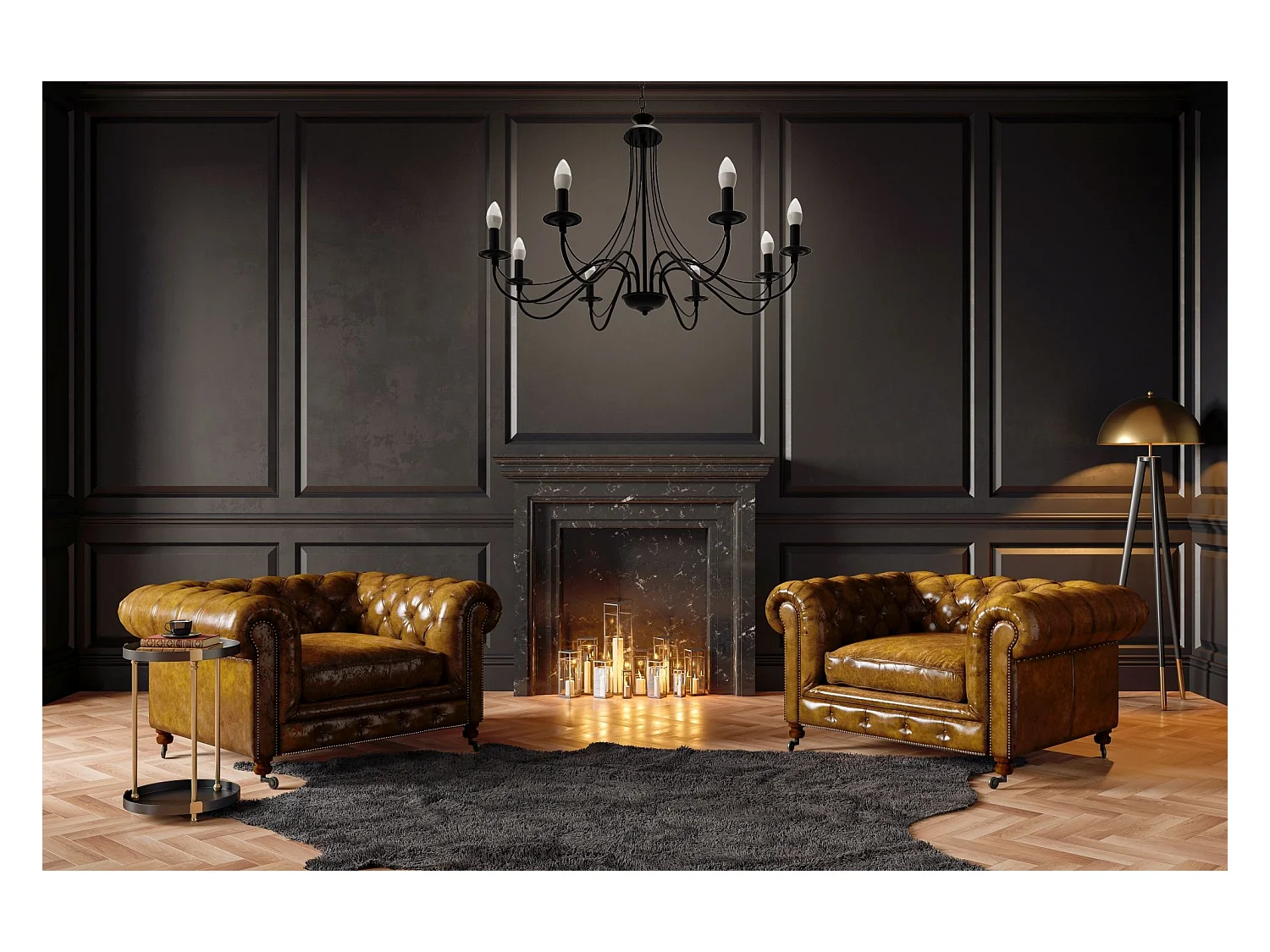 Lampe Suspendue Toolight App648-8Cp Black