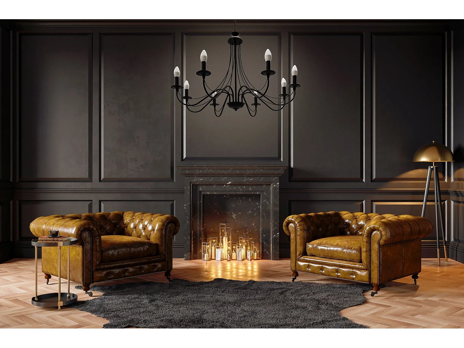 Lampe Suspendue Toolight App648-8Cp Black