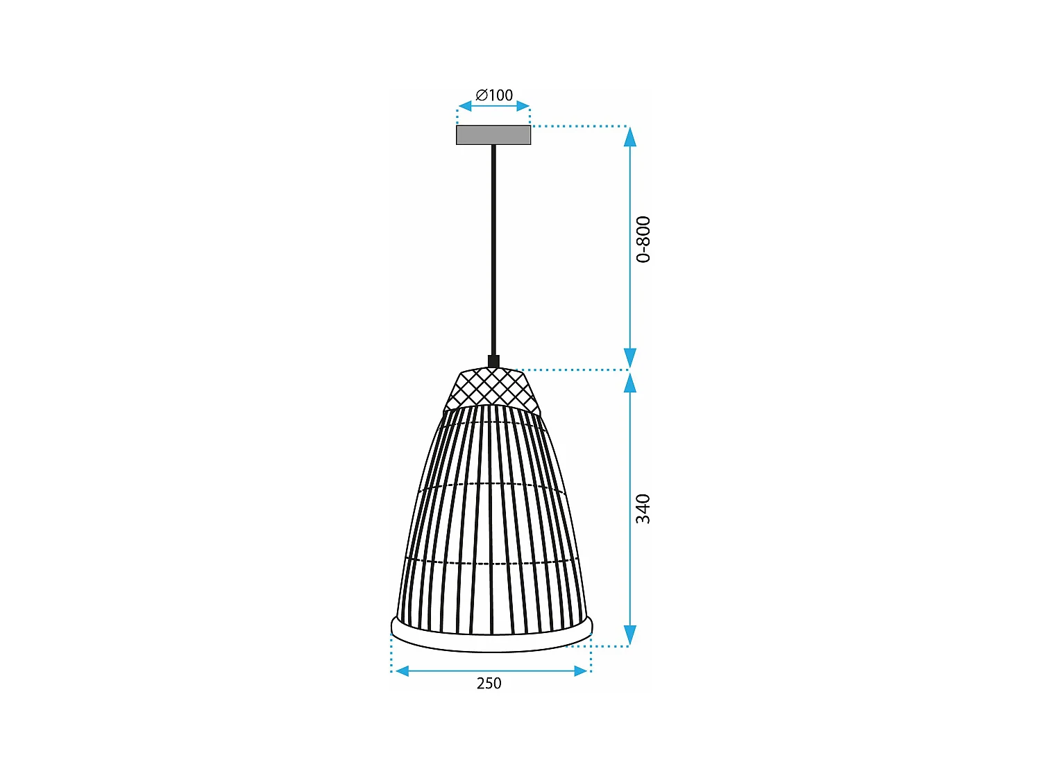 Lampe Suspendue Toolight App1329-1Cp White