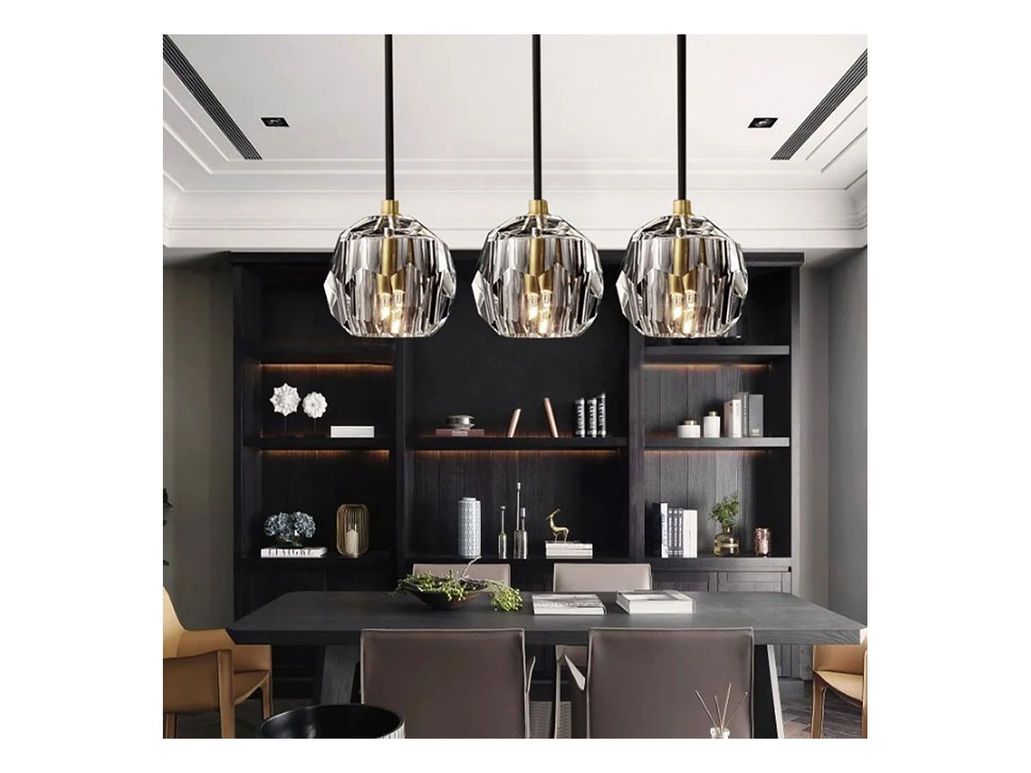 Lampe Suspendue Toolight App587-3Cp Black