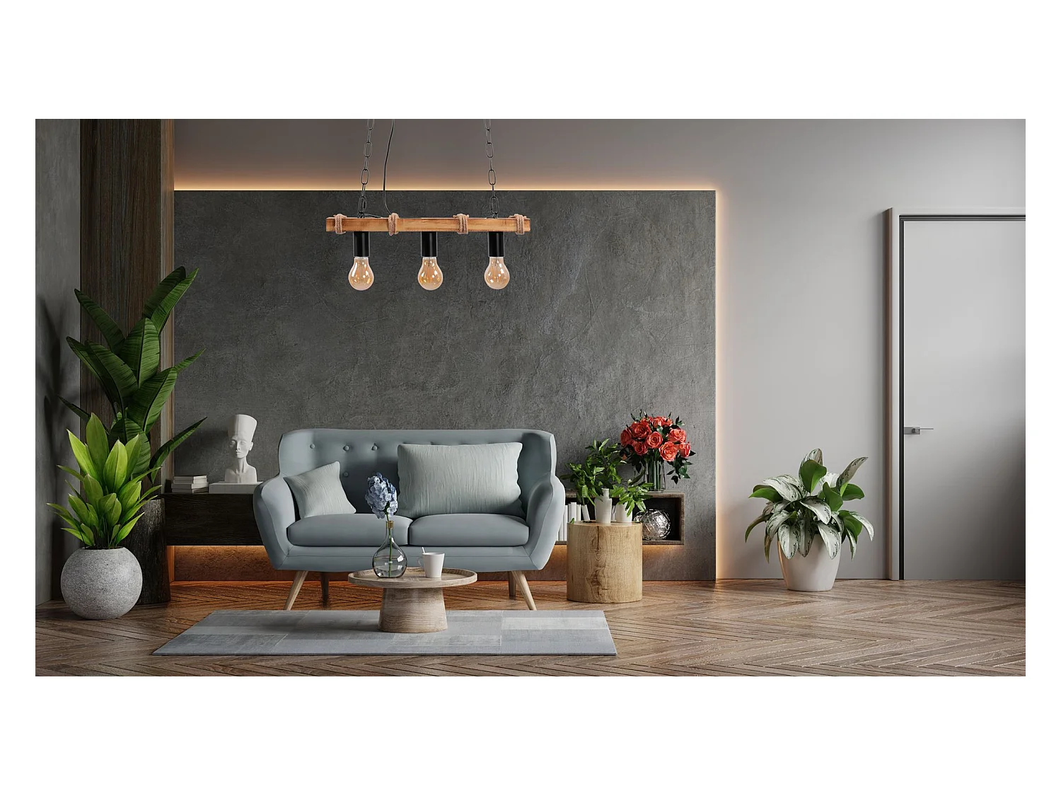 Lampe Suspendue Toolight App1319-3Cp Black