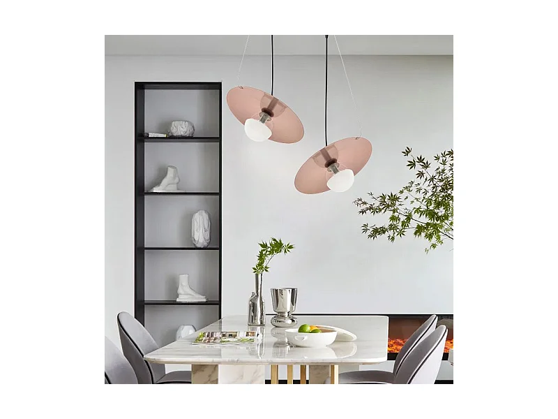 Lampe Suspendue Toolight App1418-Cp Black Rose Gold