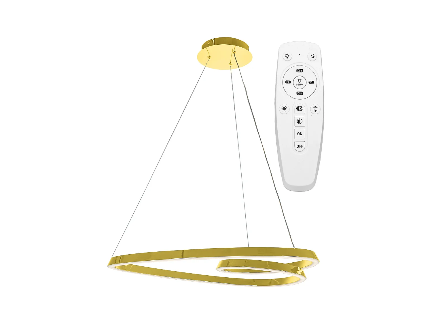 Lampe Suspendue Toolight Led App797-Cp Loop Gold