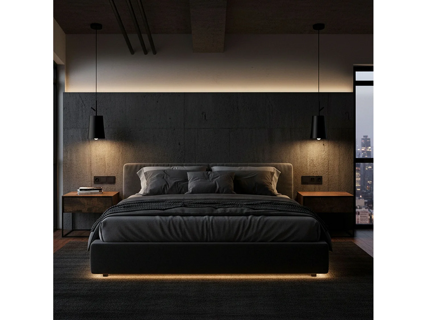 Lampe Suspendue Toolight App1034-1Cp Black