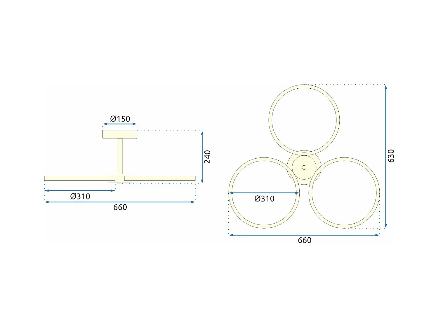 Lampe Suspendue Toolight App993-C Gold