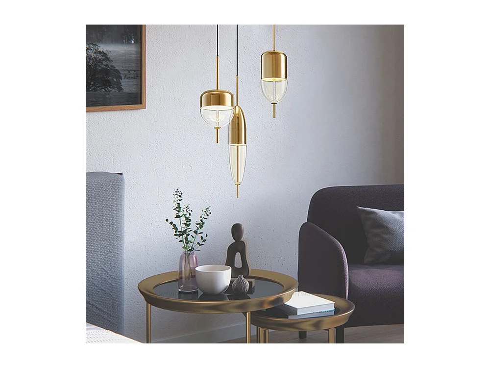 Lampe Suspendue Toolight App549-1Cp Gold