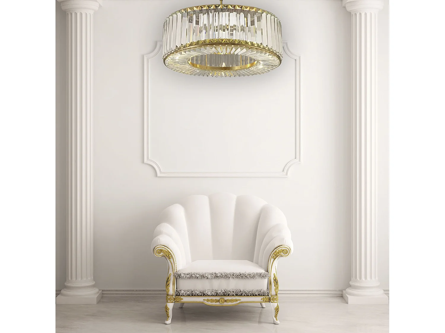 Lampe Suspendue Toolight App1652-6Cp 50Cm Gold