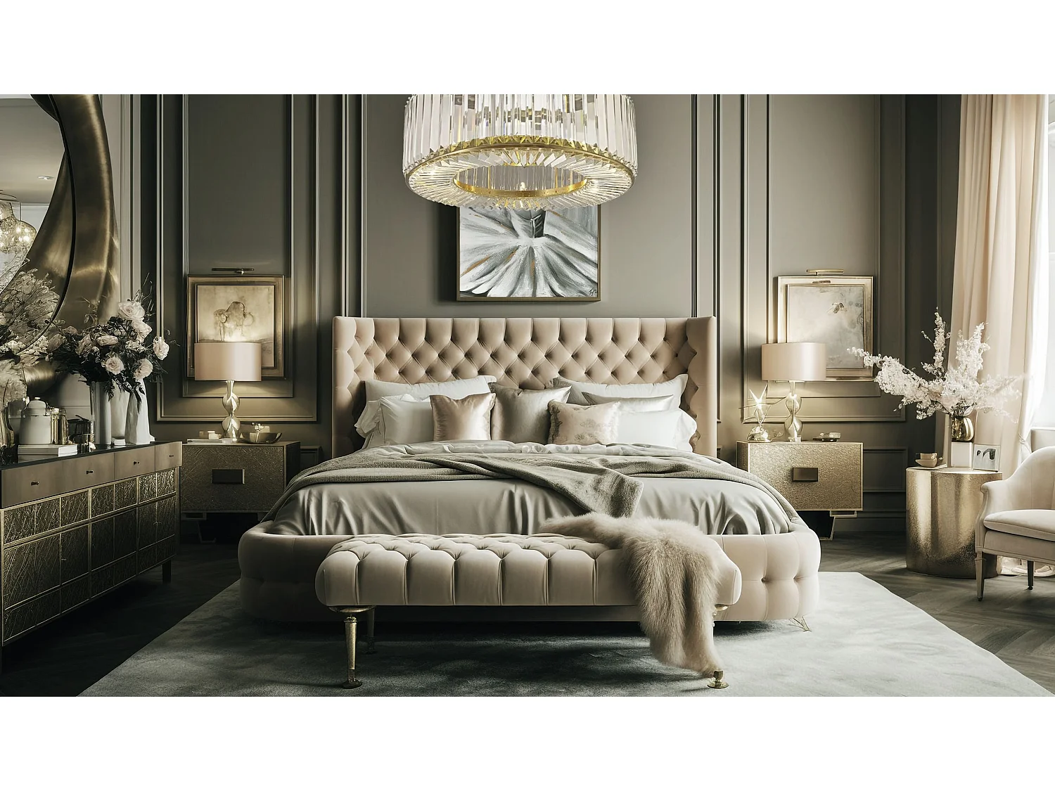 Lampe Suspendue Toolight App1652-6Cp 50Cm Gold