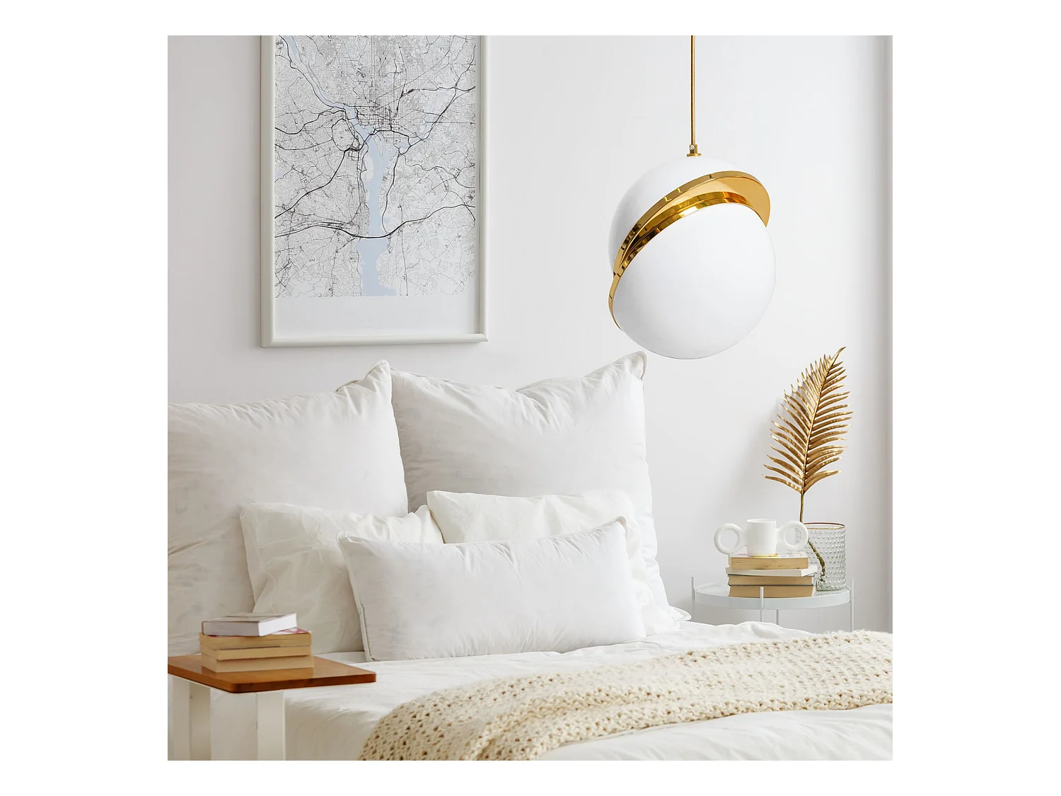 Lampe Suspendue Toolight App481-1Cp White Gold