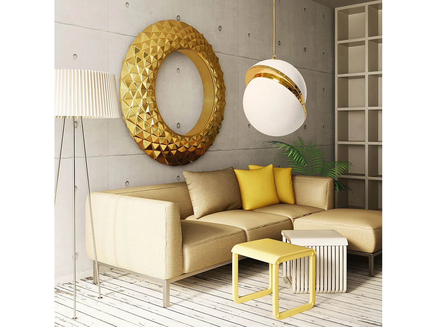 Hanglamp Toolight App481-1Cp White Gold