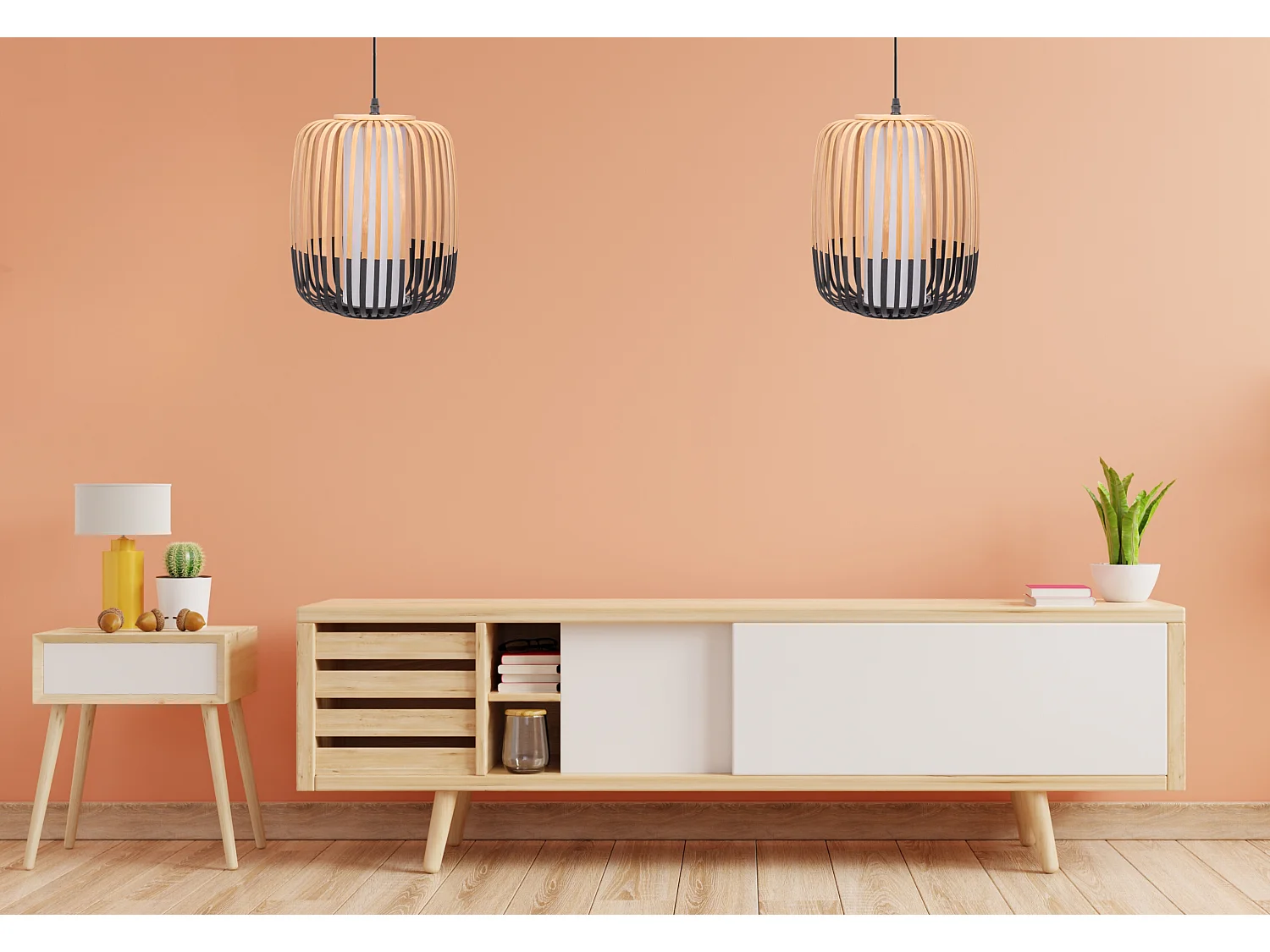 Lampe Suspendue Toolight App1274-1Cp Boho Brown