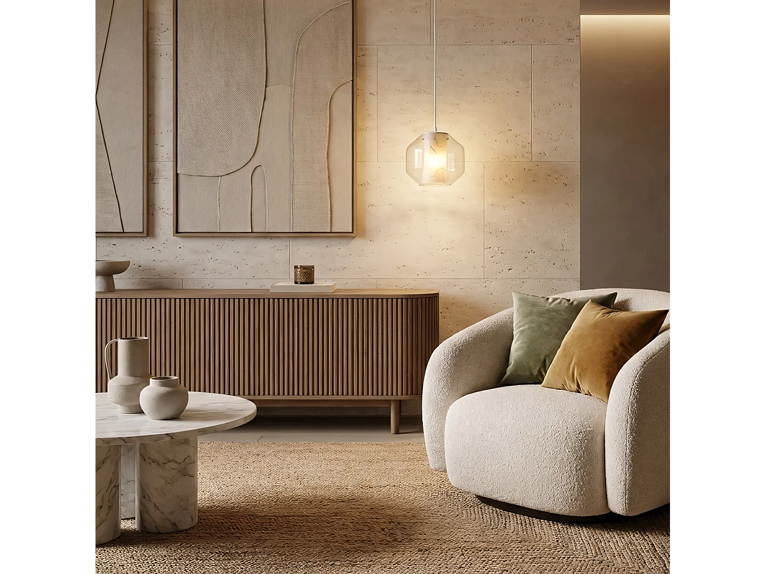 Lampada Toolight App908-1Cp Marble 24Cm Transparent