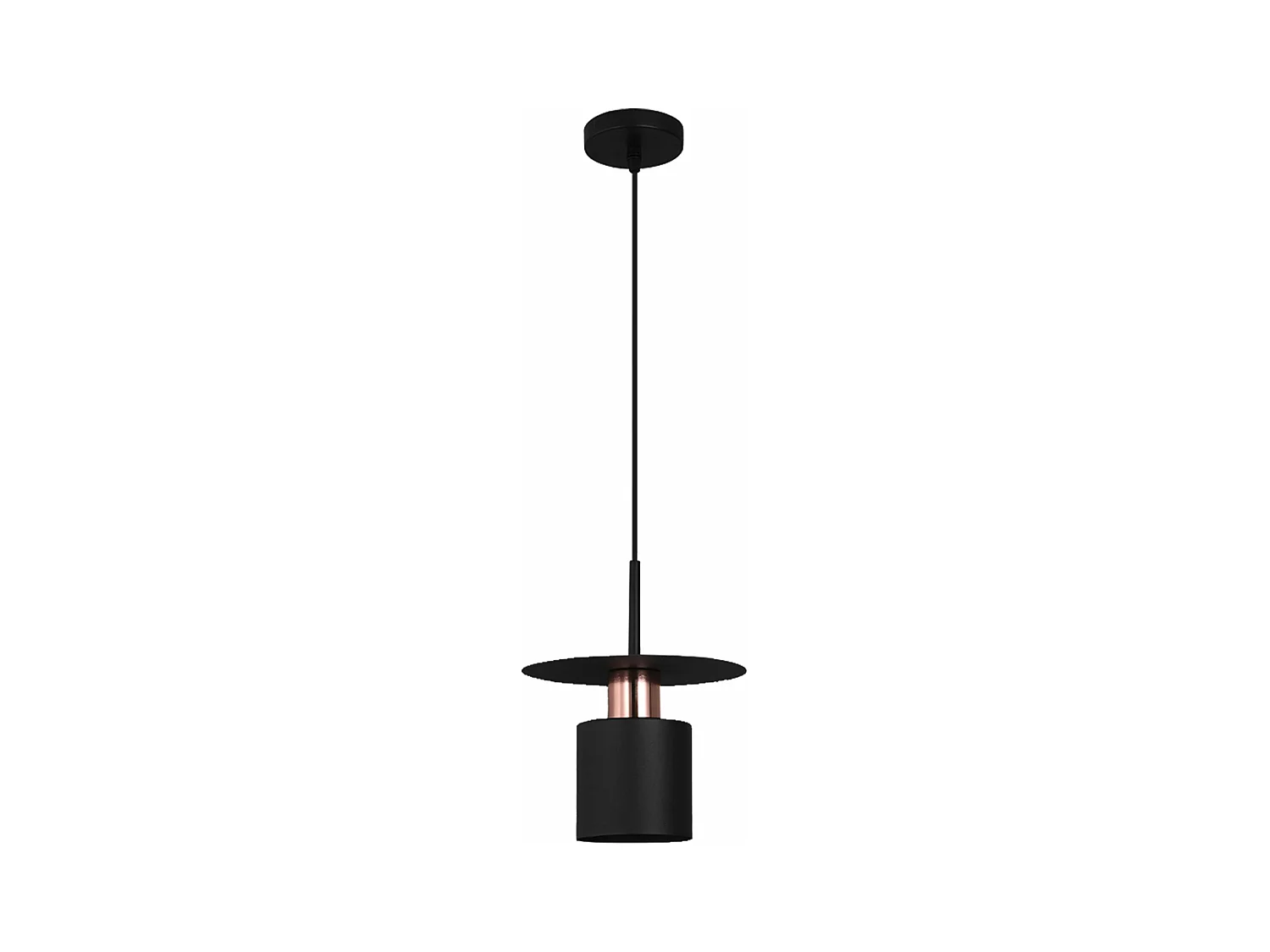 Lampe Suspendue Toolight App1145-1Cp Black Rose Gold