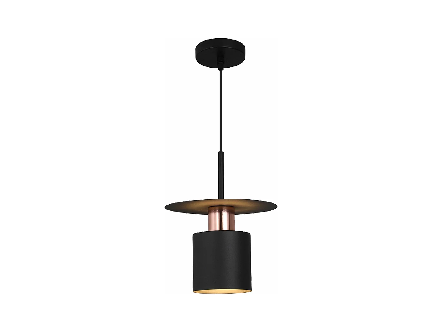 Lampe Suspendue Toolight App1145-1Cp Black Rose Gold