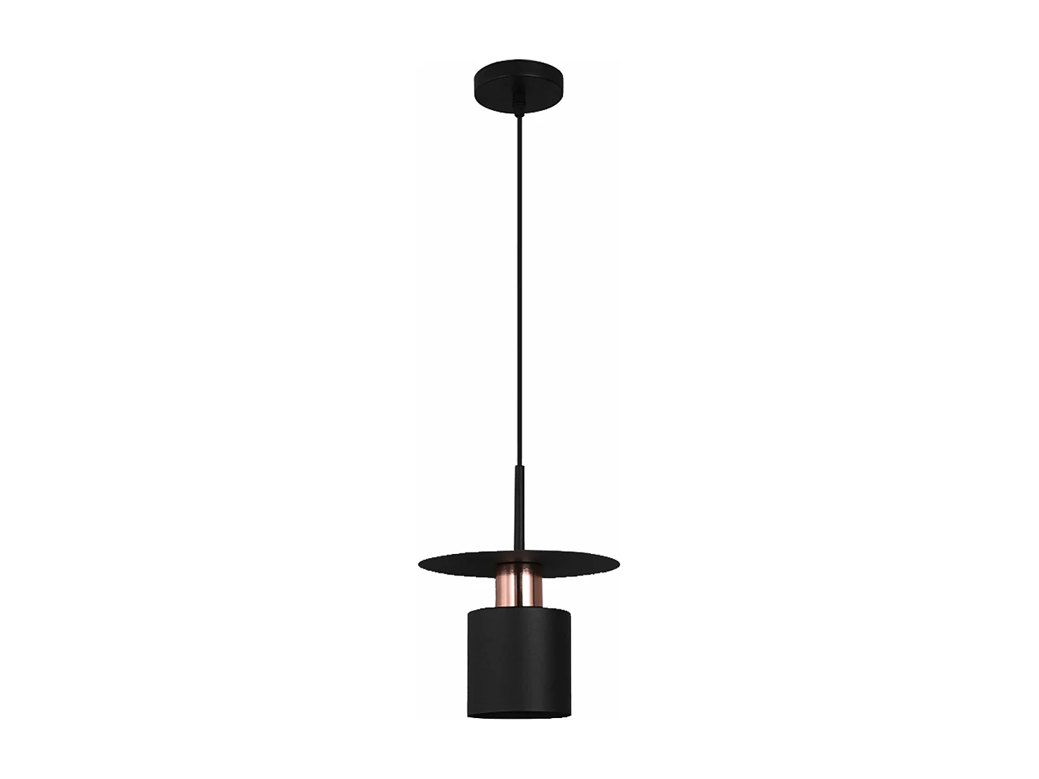 Lampe Suspendue Toolight App1145-1Cp Black Rose Gold