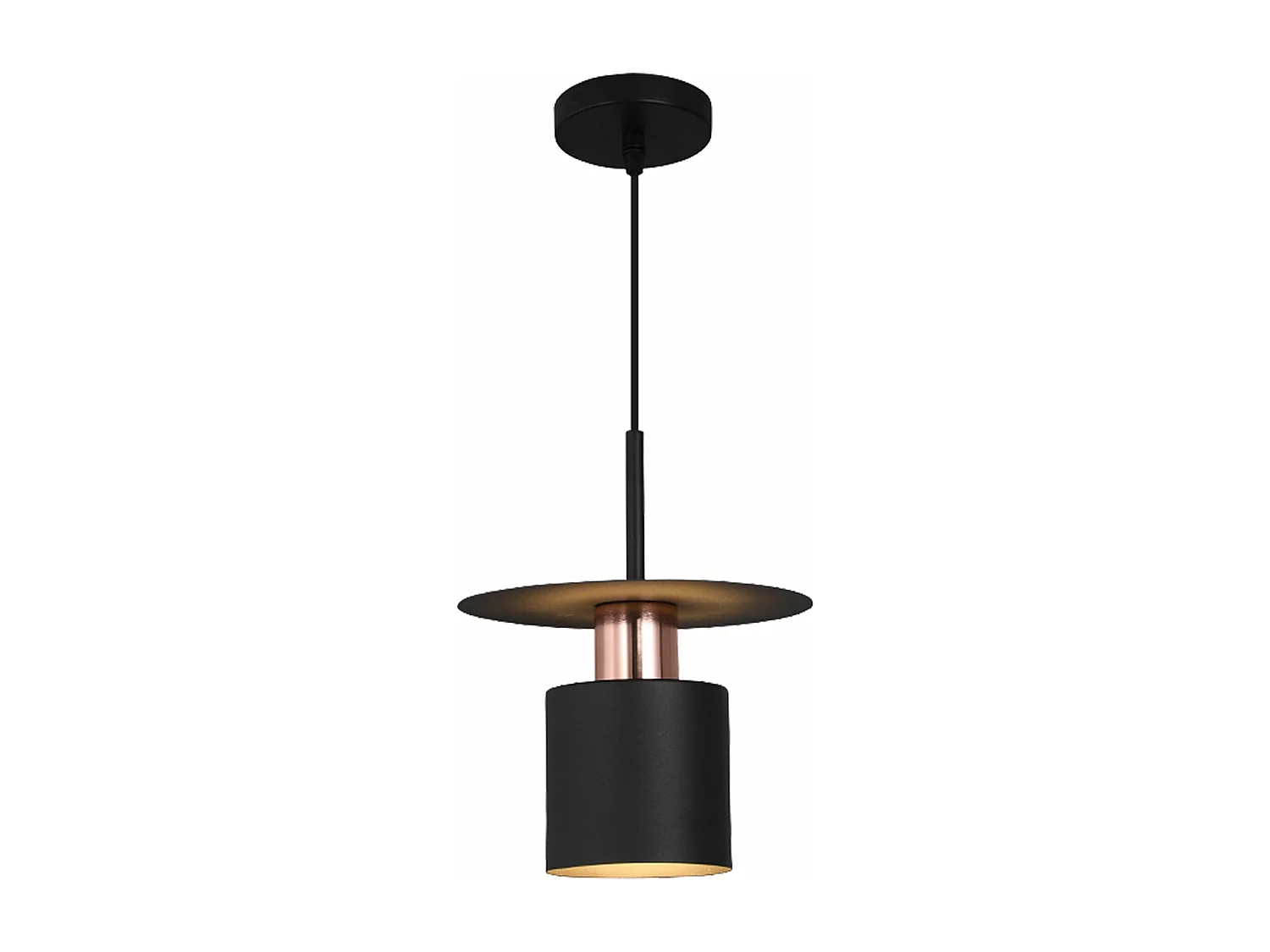 Lampe Suspendue Toolight App1145-1Cp Black Rose Gold