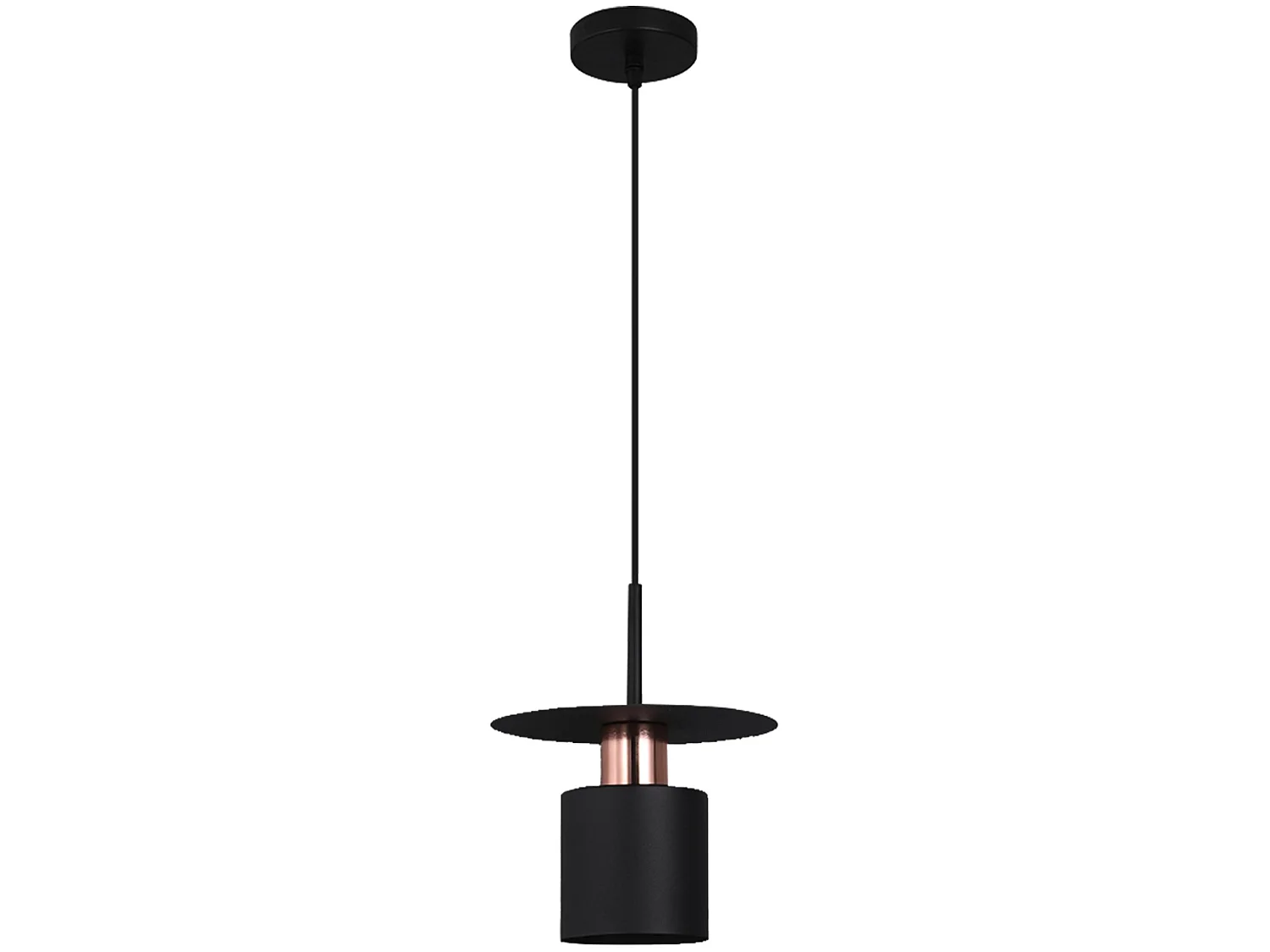 Lampe Suspendue Toolight App1145-1Cp Black Rose Gold