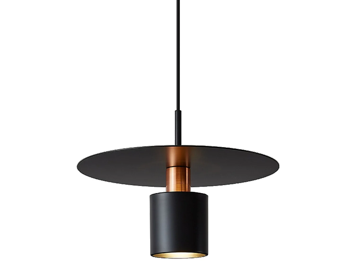 Lampe Suspendue Toolight App1145-1Cp Black Rose Gold