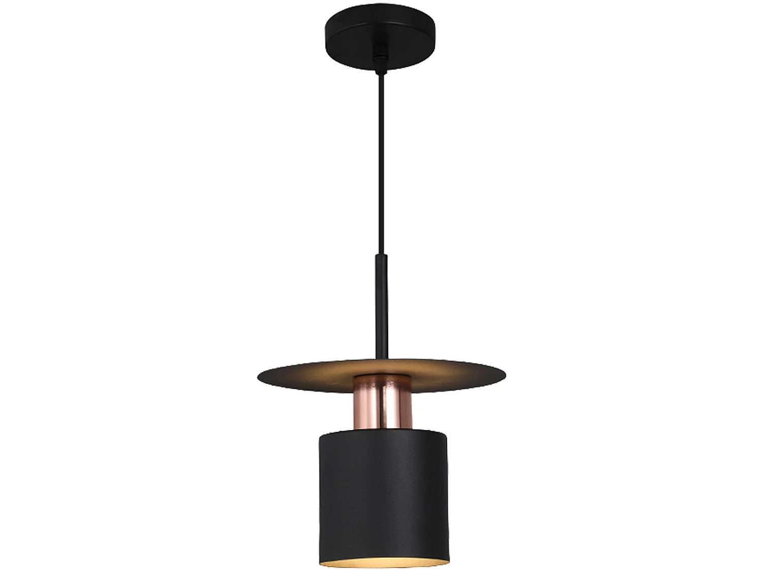 Lampe Suspendue Toolight App1145-1Cp Black Rose Gold