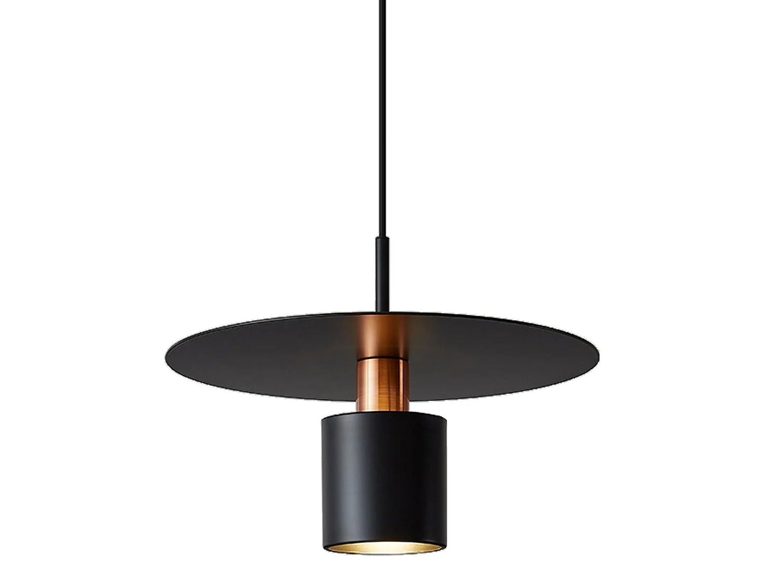 Lampe Suspendue Toolight App1145-1Cp Black Rose Gold