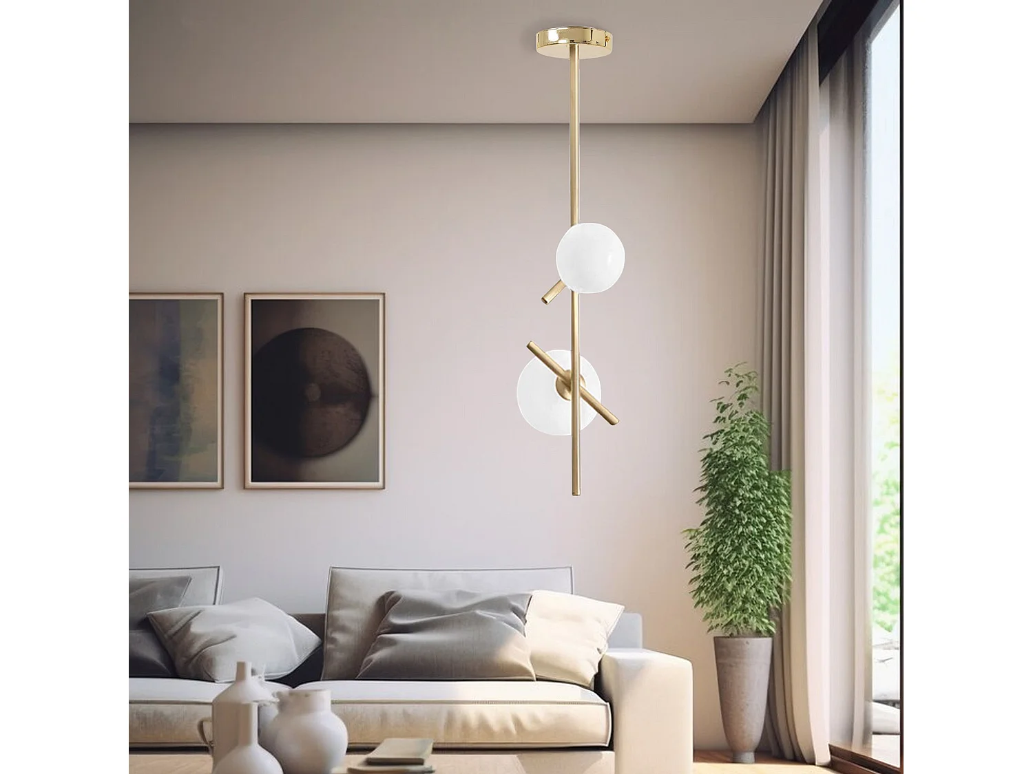 Hanglamp Toolight App1666-2Cp Gold