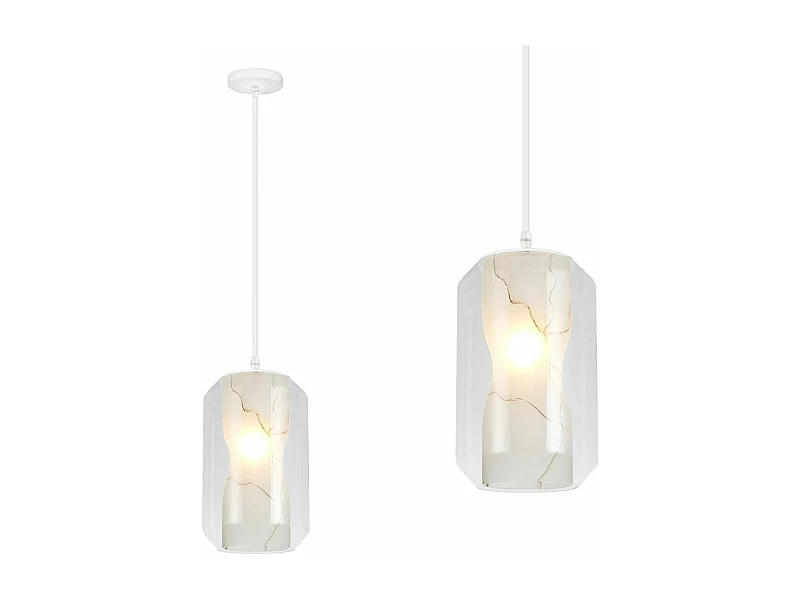 Hanglamp Toolight App909-1Cp Marble 18Cm Transparent
