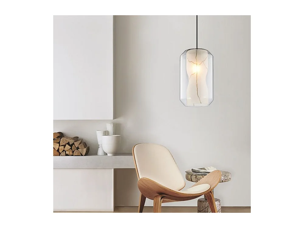 Lámpara Toolight App909-1Cp Marble 18Cm Transparent