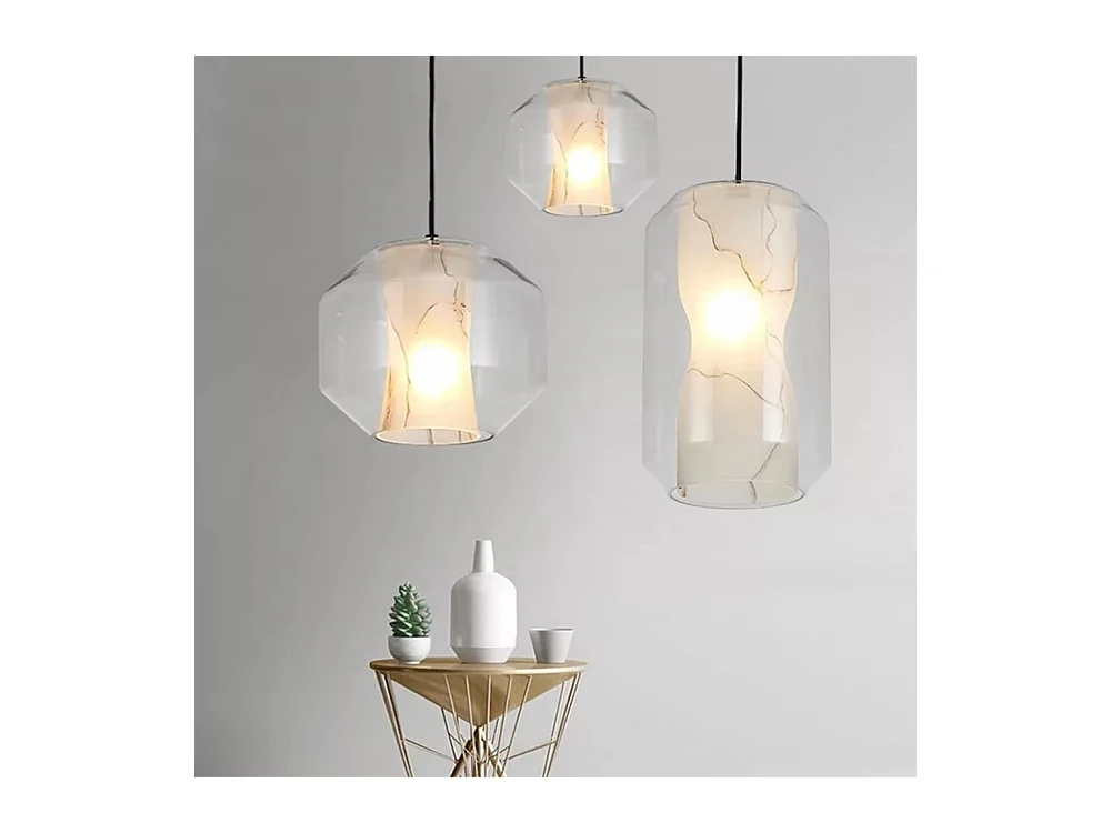 Lámpara Toolight App909-1Cp Marble 18Cm Transparent