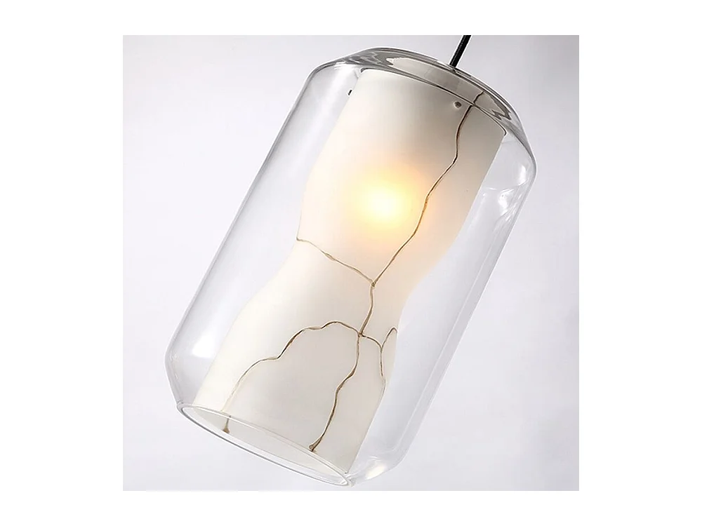 Hängelampe Toolight App909-1Cp Marble 18Cm Transparent