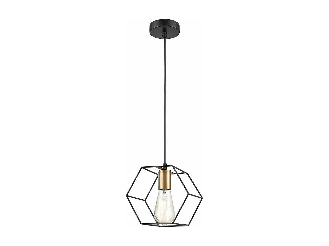 Lampe Suspendue Toolight App1131-1Cp Black Gold