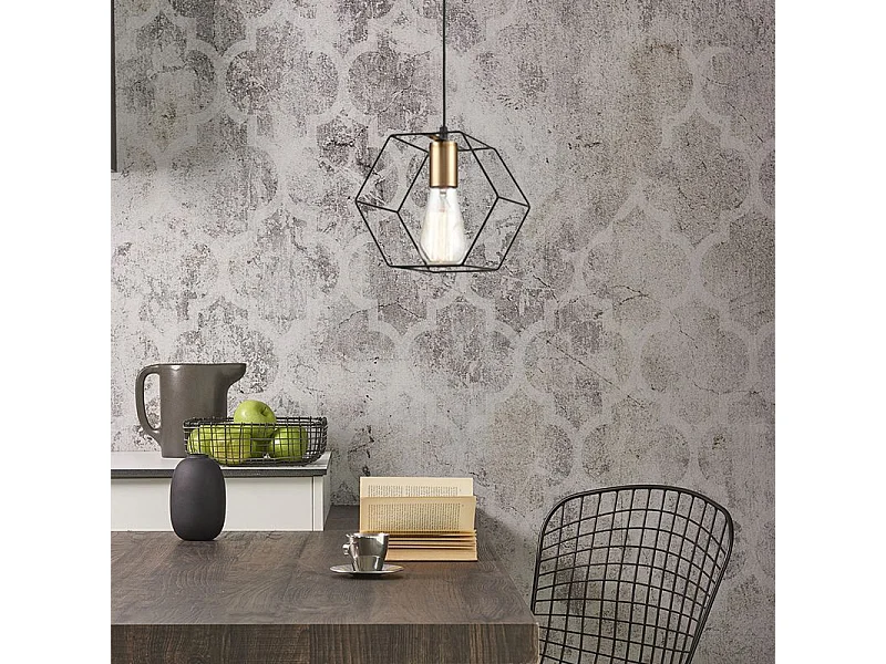 Lampe Suspendue Toolight App1131-1Cp Black Gold