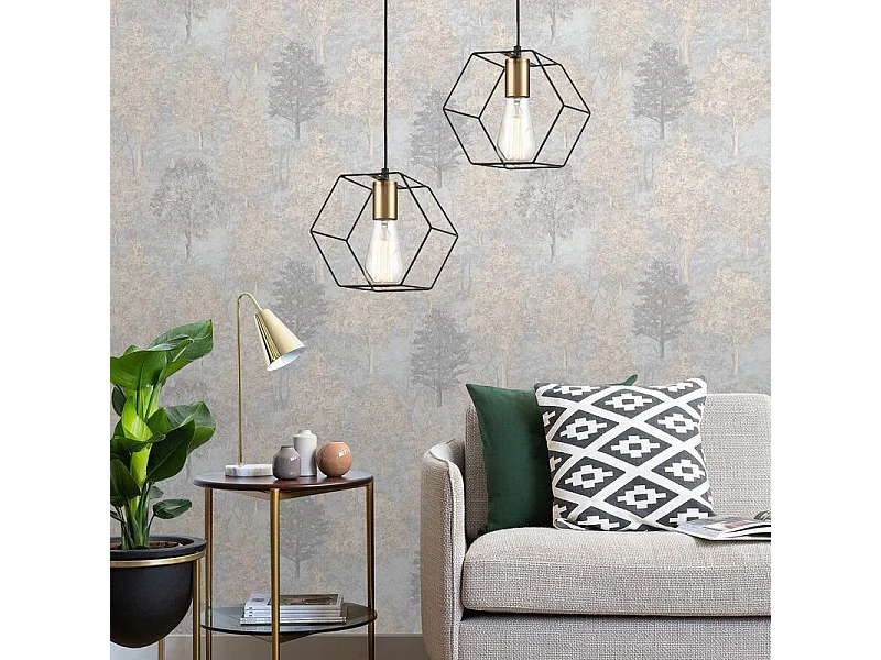 Lámpara Toolight App1131-1Cp Black Gold