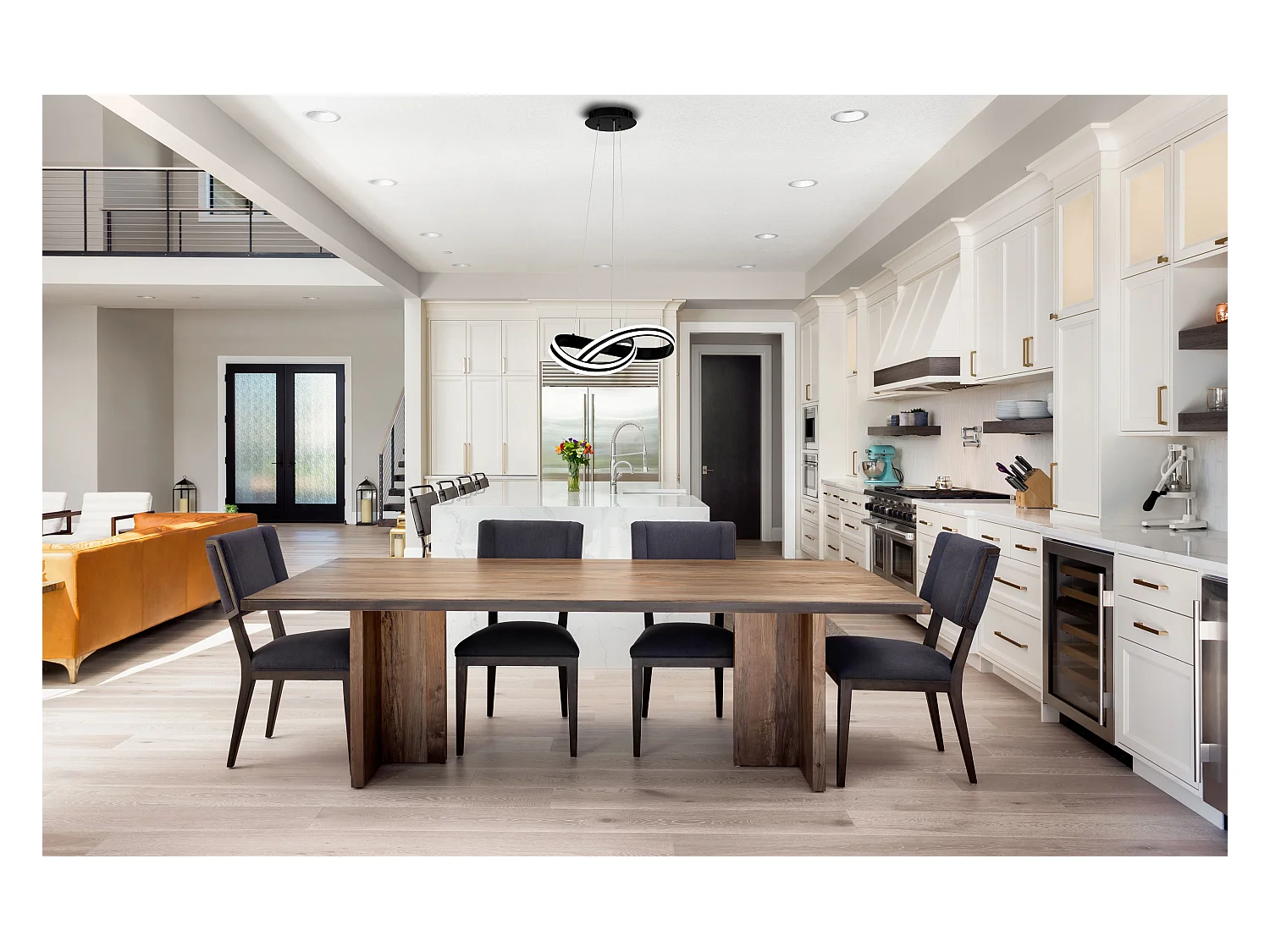 Lampe Suspendue Toolight Led App817-Cp Ring Black