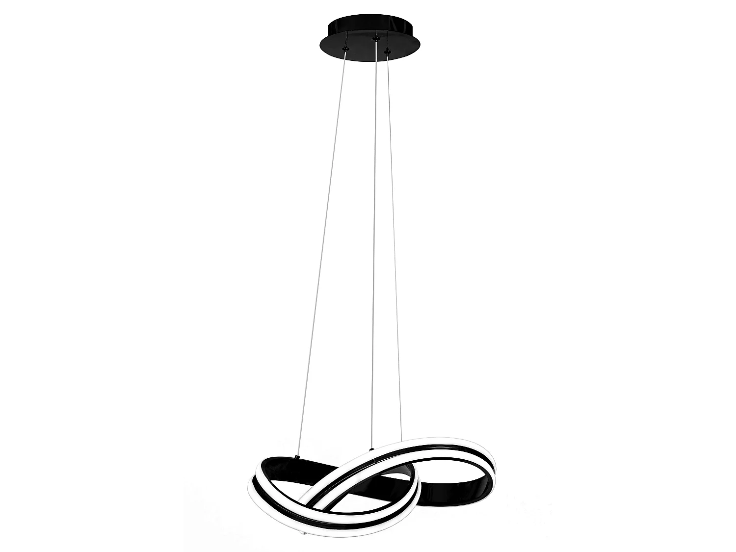 Lampe Suspendue Toolight Led App817-Cp Ring Black
