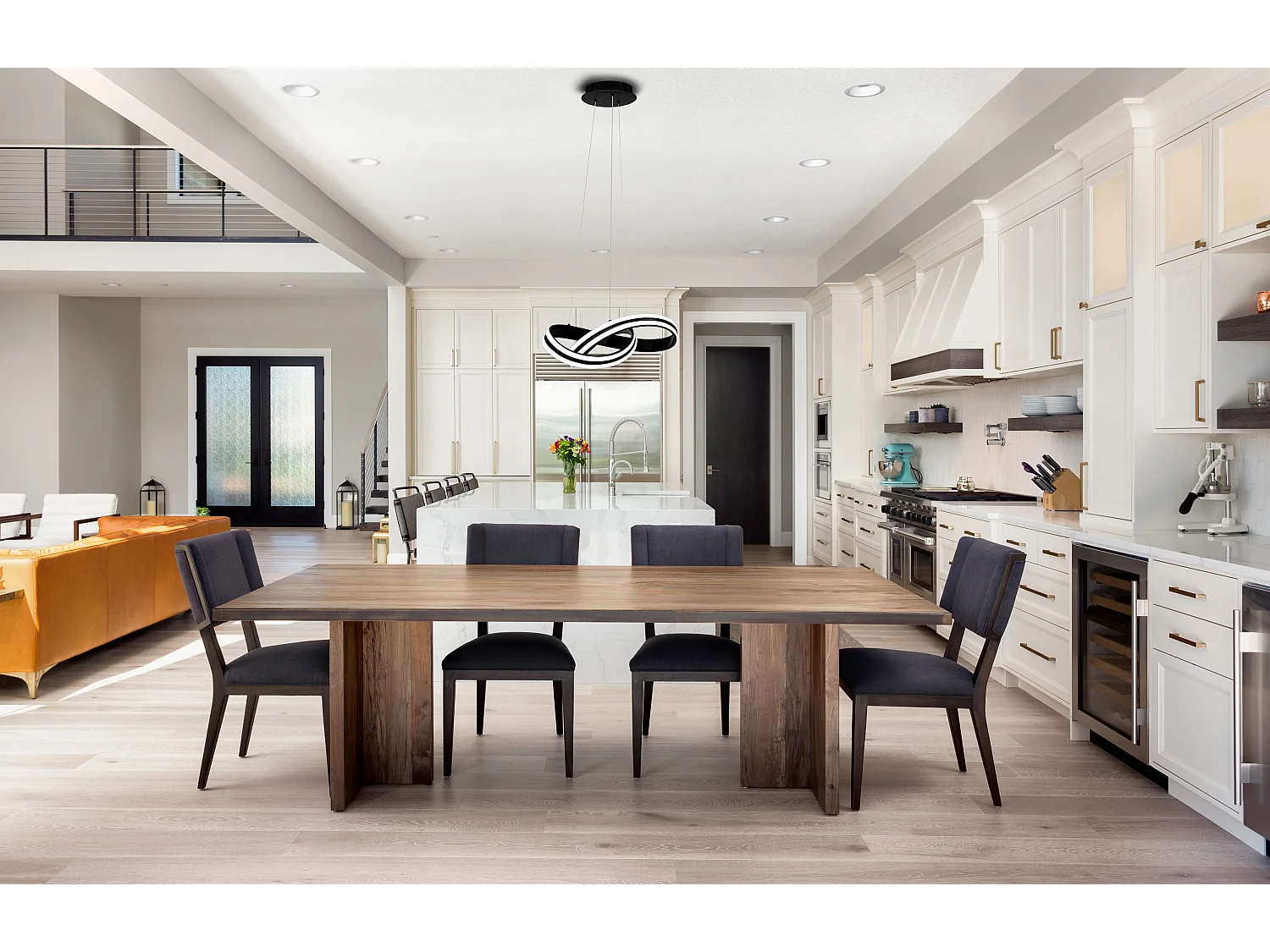 Lampe Suspendue Toolight Led App817-Cp Ring Black