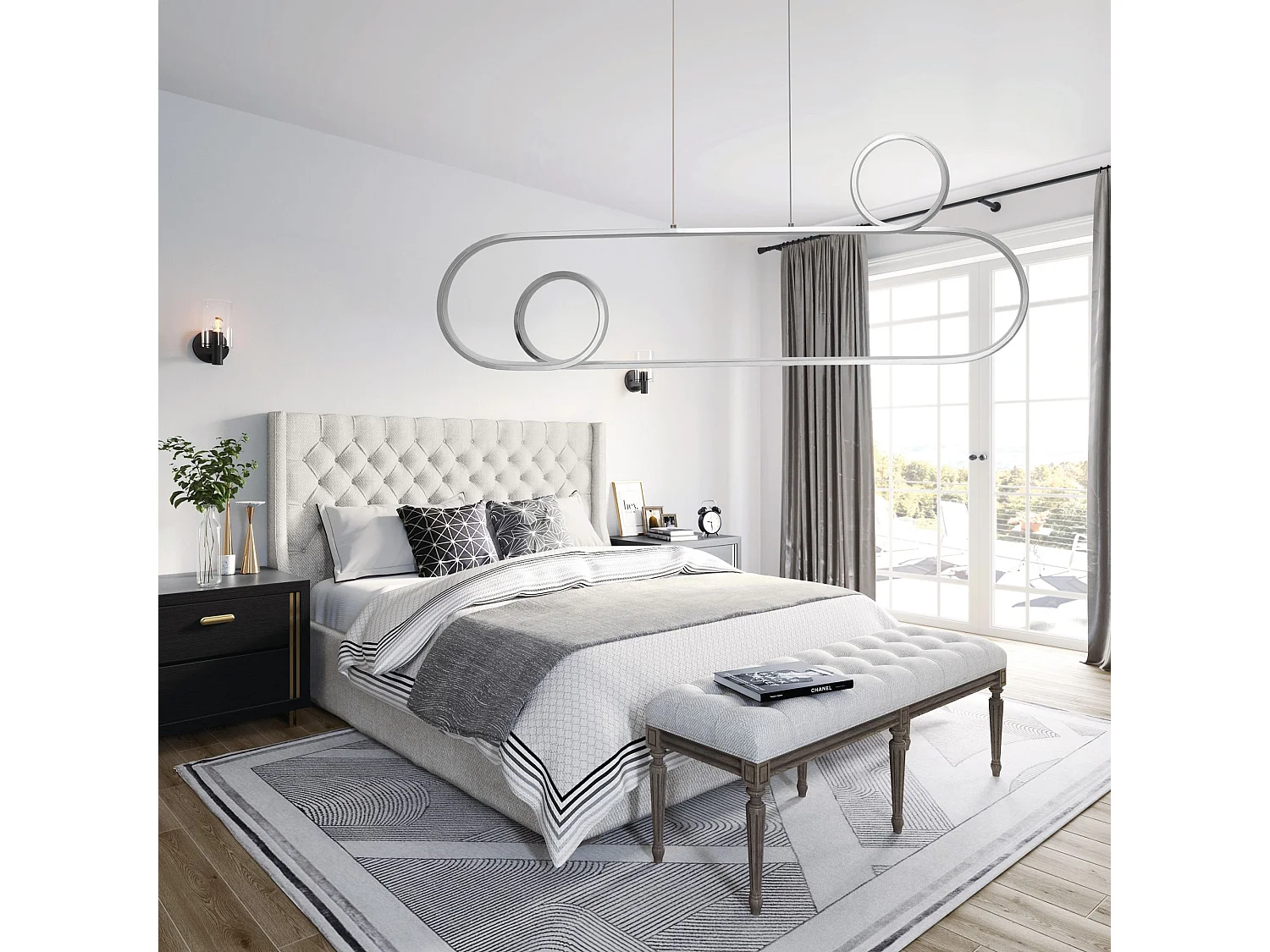 Lampe Suspendue Toolight Led App810-Cp Chrome