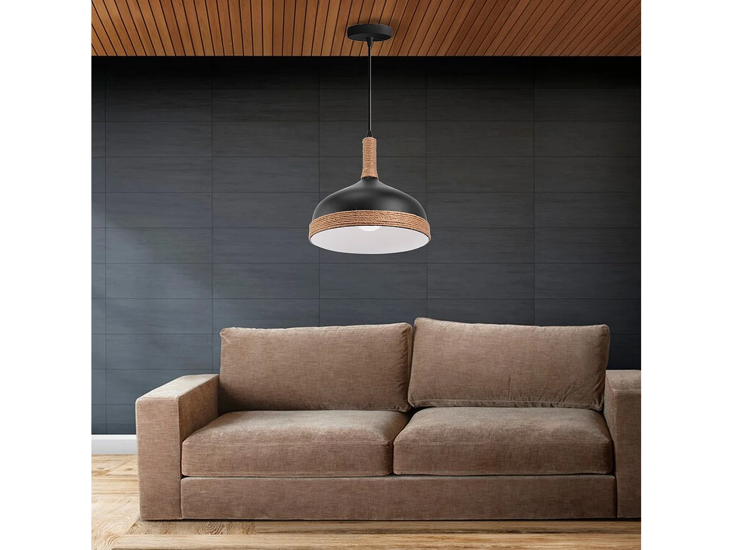 Lampe Suspendue Toolight App1421-1Cp Black