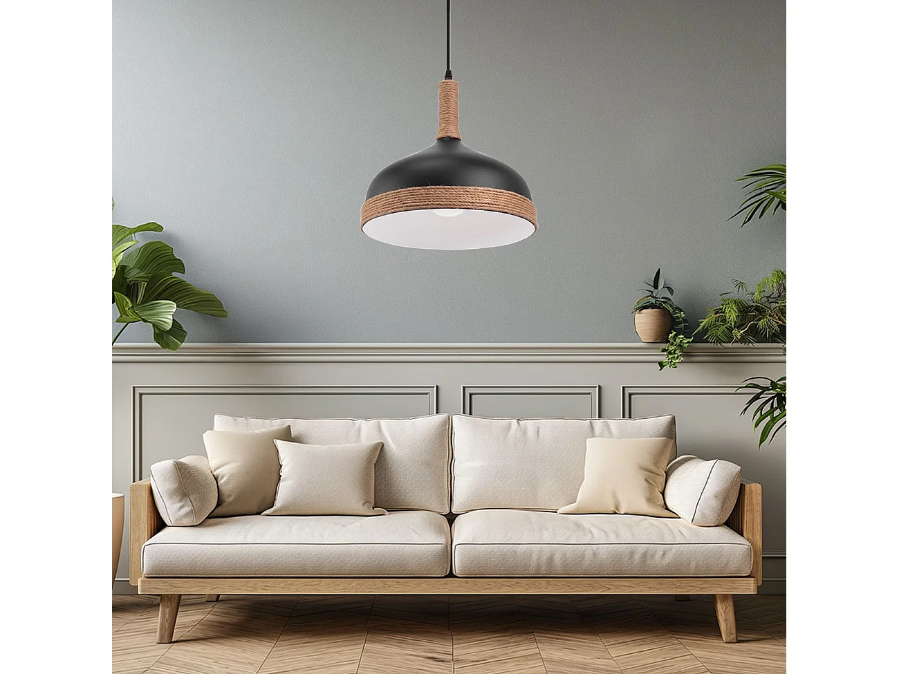 Lampe Suspendue Toolight App1421-1Cp Black