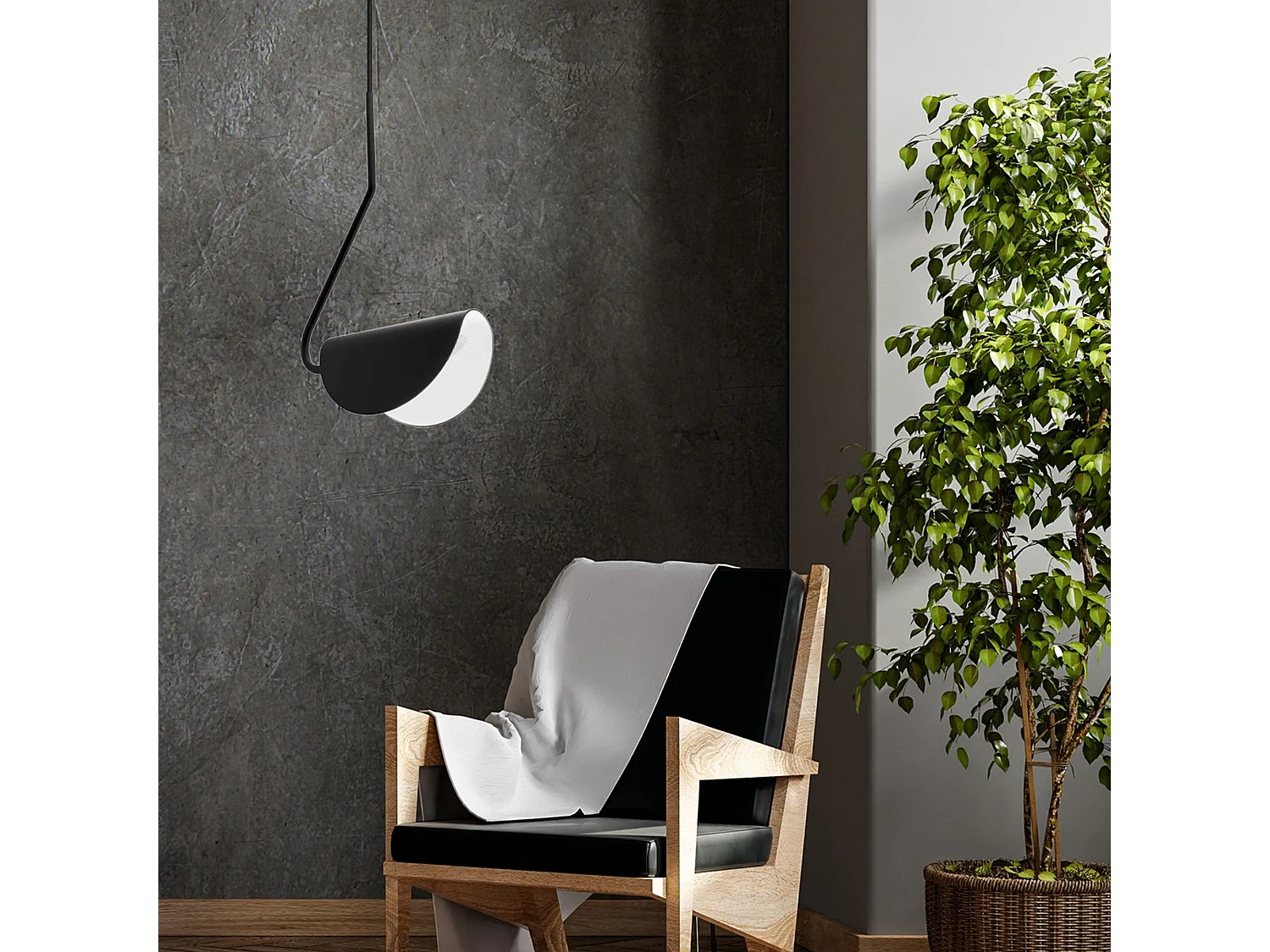 Lampe Suspendue Toolight App1263-1Cp Black