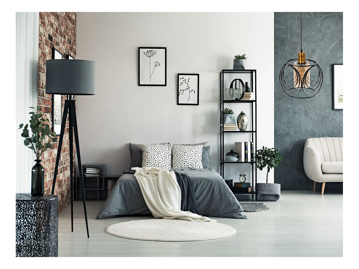 Lampe Suspendue Toolight App1127-1Cp Black Gold