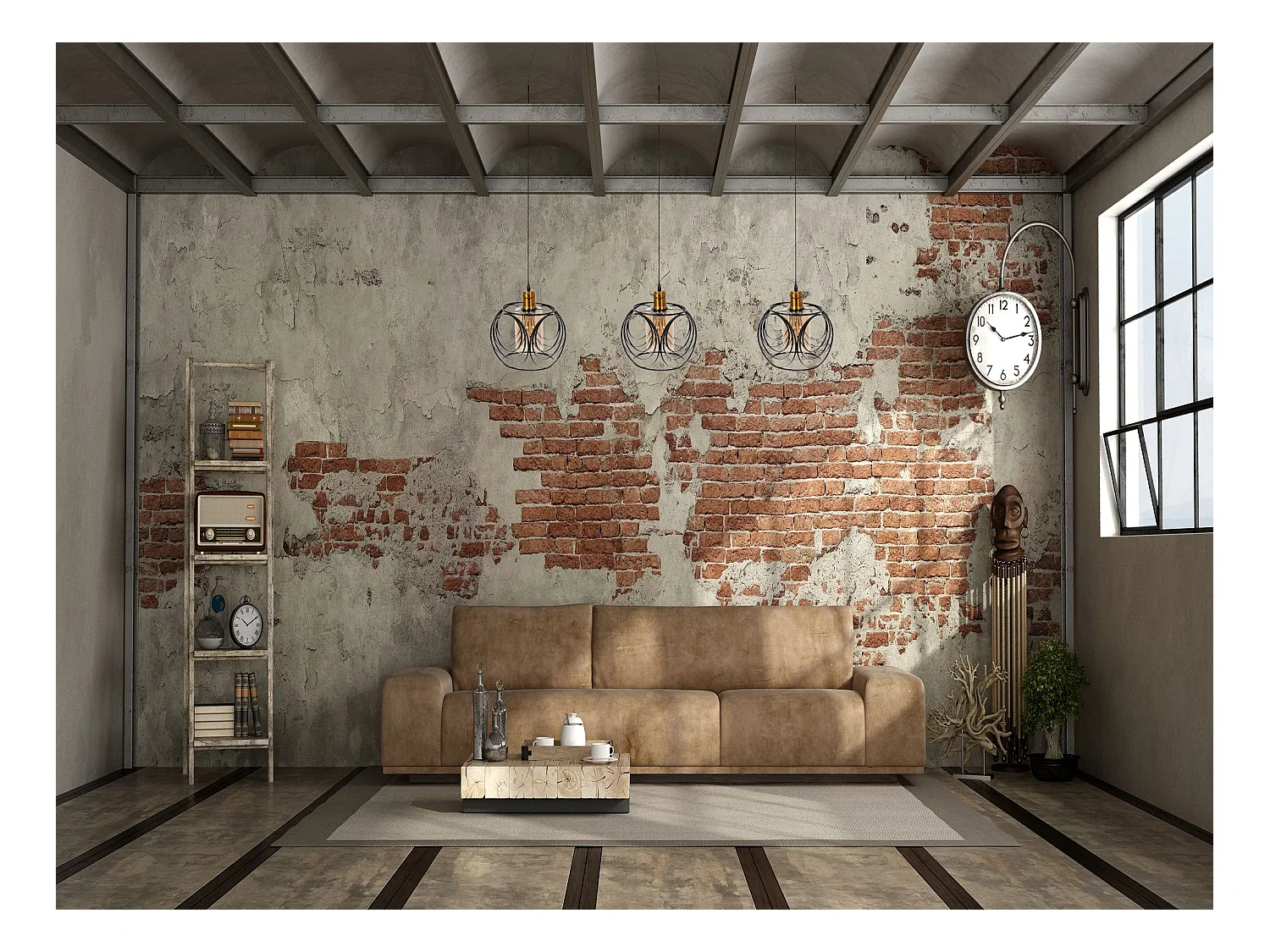 Lampe Suspendue Toolight App1127-1Cp Black Gold