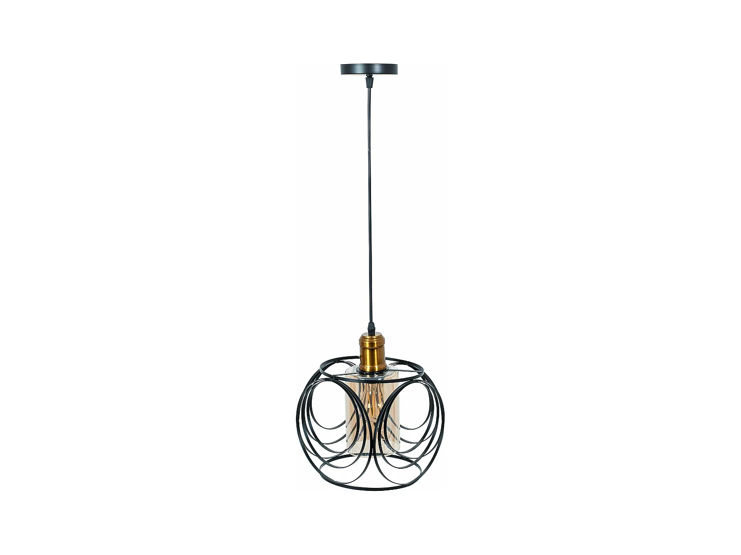 Lampe Suspendue Toolight App1127-1Cp Black Gold