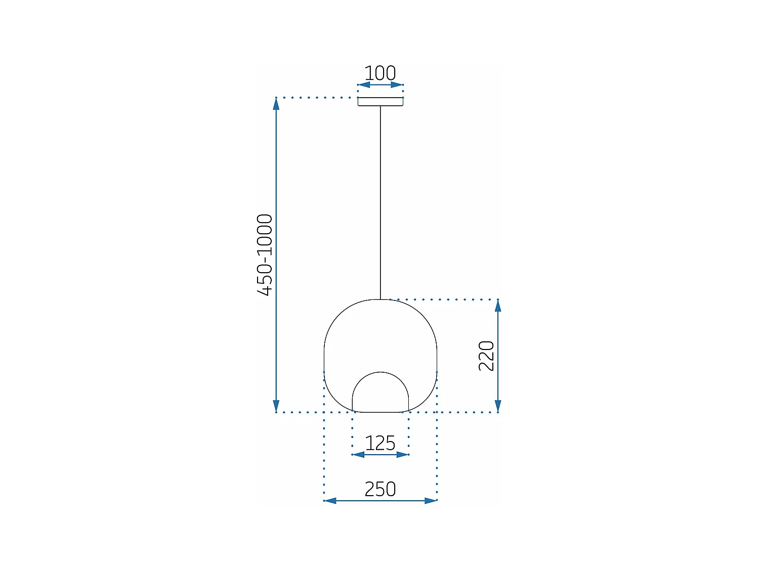 Lampe Suspendue Toolight App1027-1Cp Black